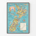 Illustrated and Playful Poster of New Zealand