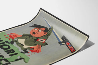 Historical propaganda poster Fuori I Tedeschi