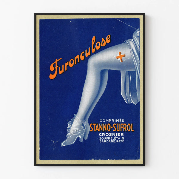 Vintage Medical Poster Boil Furonculosis Stunning Wall Decoration