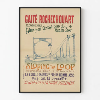 Vintage poster Gaité Rochechouart Sloping The Loop