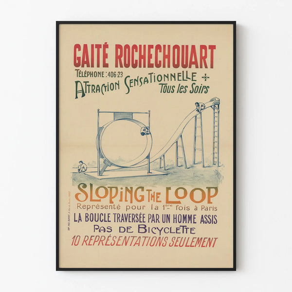Vintage poster Gaité Rochechouart Sloping The Loop