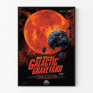 Decorative Poster NASA Galactic Graveyard - Science Fiction Cosmic Poster