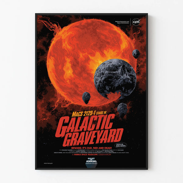 Decorative Poster NASA Galactic Graveyard - Science Fiction Cosmic Poster