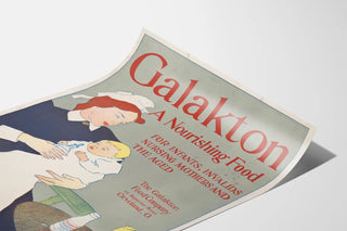 Vintage Galakton Poster, nourishing food for babies and mothers