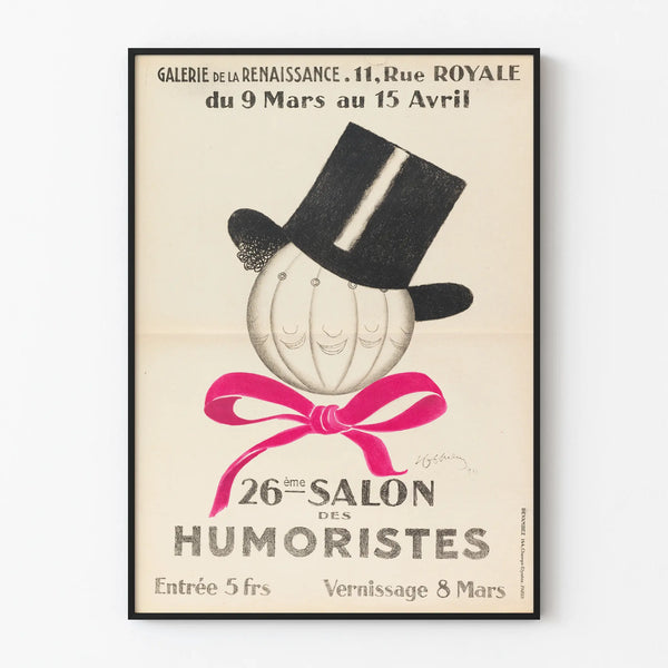 Vintage Poster for the 26th Humorists' Exhibition at the Renaissance Gallery