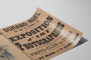 Art Photography Exhibition Poster Galerie Durand-Ruel 1895 — artwork view
