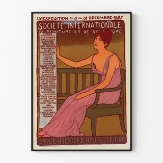Vintage Poster Exhibition International Society Georges Petit Gallery 1897