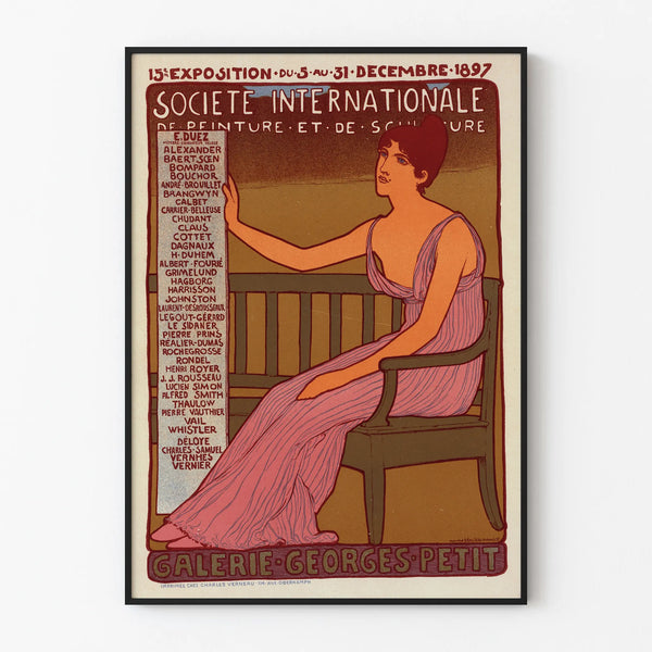 Vintage Poster Exhibition International Society Georges Petit Gallery 1897