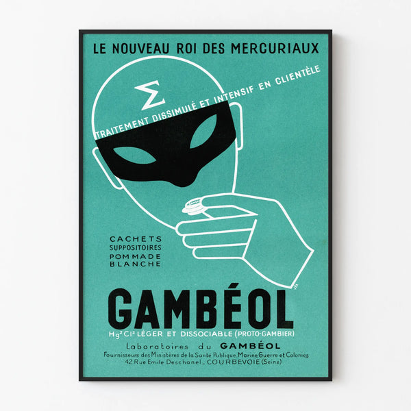 Vintage Gambéol Poster - Original Wall Decoration Artem Legrand
