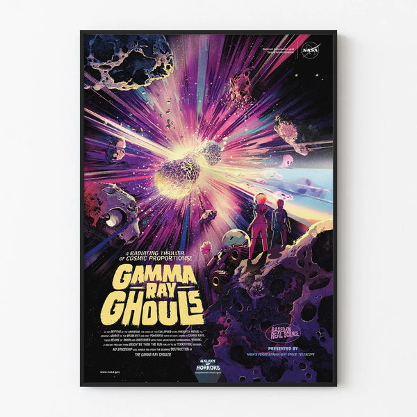 Scientific poster Gamma Ray Ghouls by NASA
