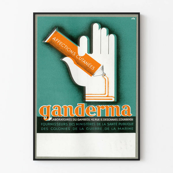 Vintage Gandarma poster for medical wall decoration