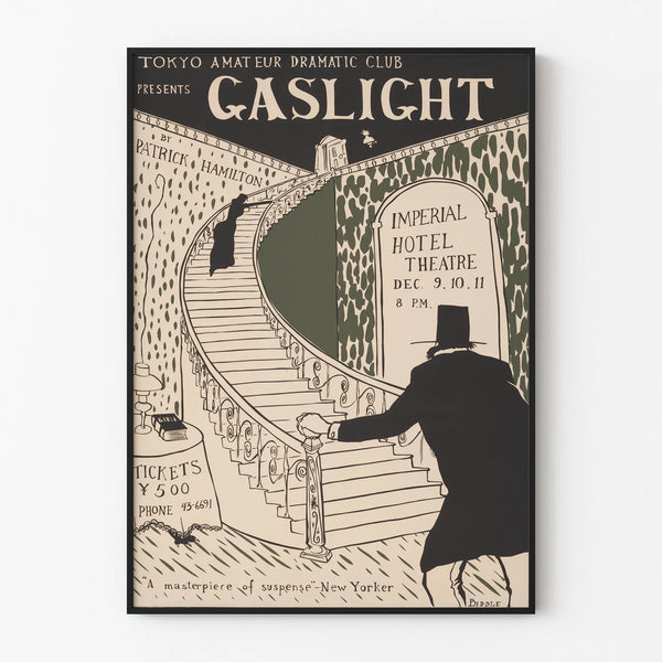 Vintage Poster Gaslight Tokyo Amateur Dramatic Club