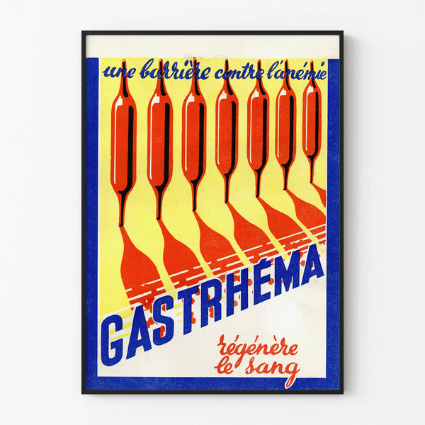 Vintage GastRhéma Poster - Health and Vintage Wall Decoration
