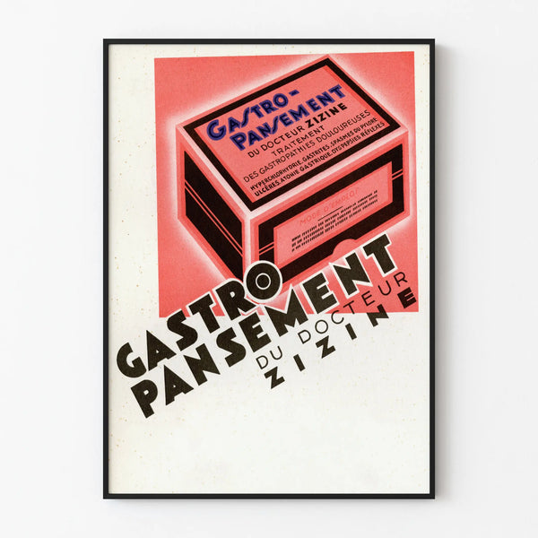 Vintage Poster of Doctor Zizine's Gastro-Dressing