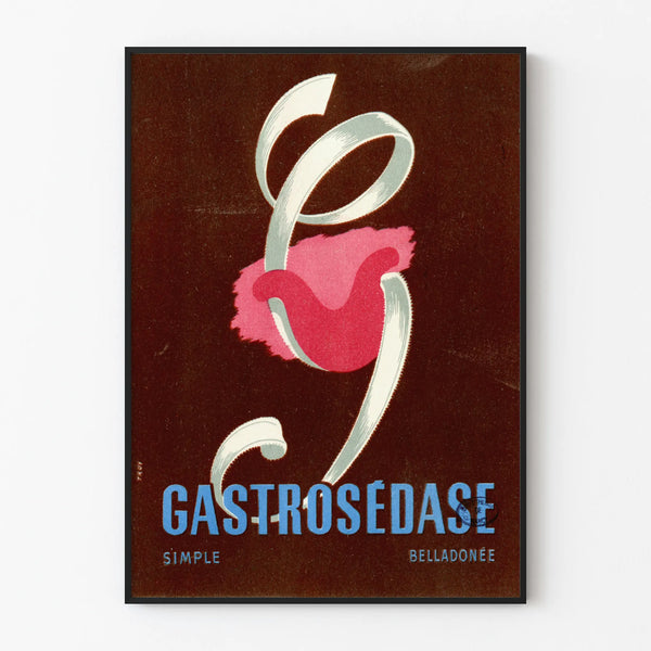 Vintage poster Gastrosédase medical wall decoration