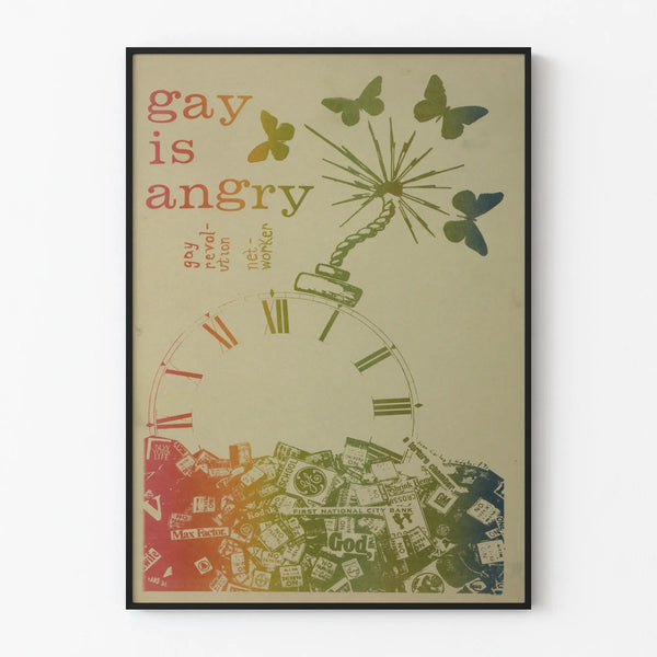 Gay is Angry Wall Poster - Political Poster for Decoration