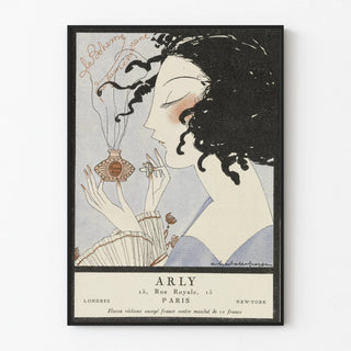 Vintage advertising poster ARLY perfume Bohemian