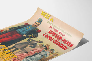 Vintage Poster of the Giant Drum Major of the French Army