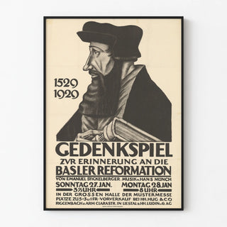 Commemorative Poster of the Basel Reformation 1529-1929