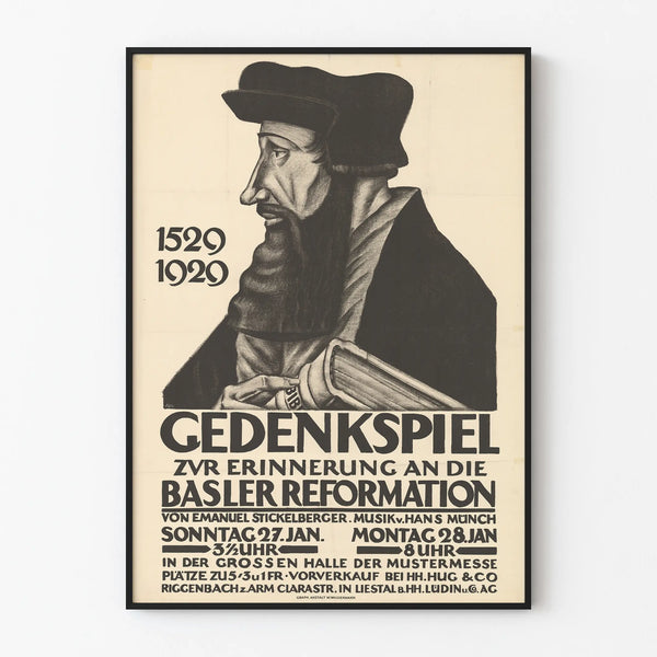 Commemorative Poster of the Basel Reformation 1529-1929