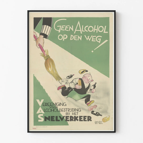 Vintage poster against drunk driving