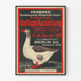 Vintage Bird Exhibition Poster Berlin 1911