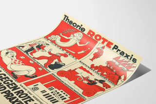Political Propaganda Poster Against the Red Theory