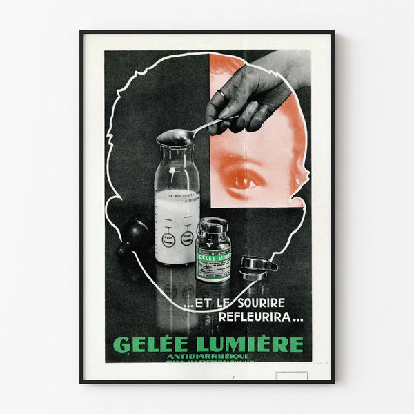 Vintage Poster of Gelée Lumière Antidiarrheal