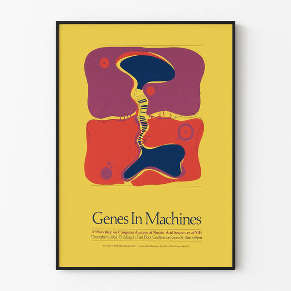 Poster Genes In Machines - Workshop Computer Analysis DNA 1982