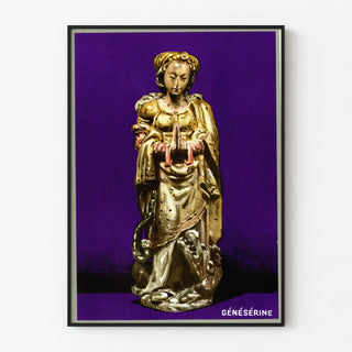 Decorative Poster of the Généserine Statue