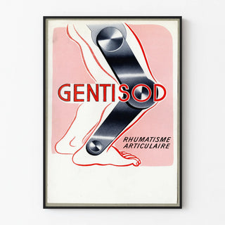 Vintage wall decoration poster - Gentisod Rheumatoid Arthritis