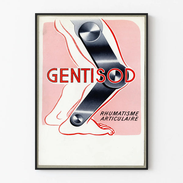 Vintage wall decoration poster - Gentisod Rheumatoid Arthritis