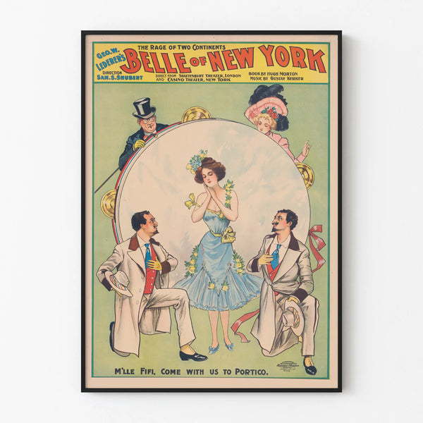 Vintage poster Belle of New York by Geo W. Lederer
