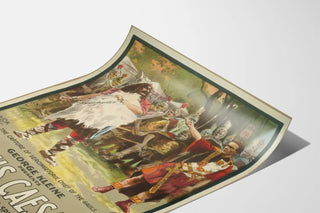 Vintage poster of Julius Caesar spectacle in six parts