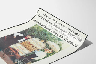 Vintage poster Gérard and Monique Boqué Collectors in Rouen