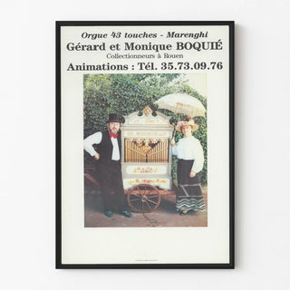 Vintage poster Gérard and Monique Boqué Collectors in Rouen