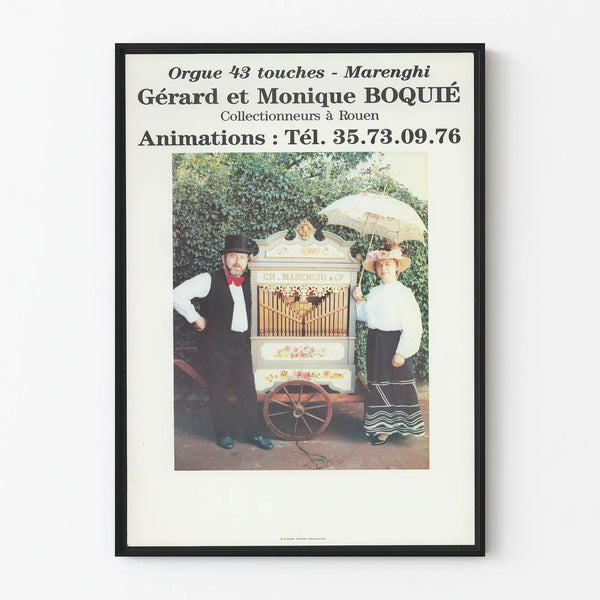 Vintage poster Gérard and Monique Boqué Collectors in Rouen