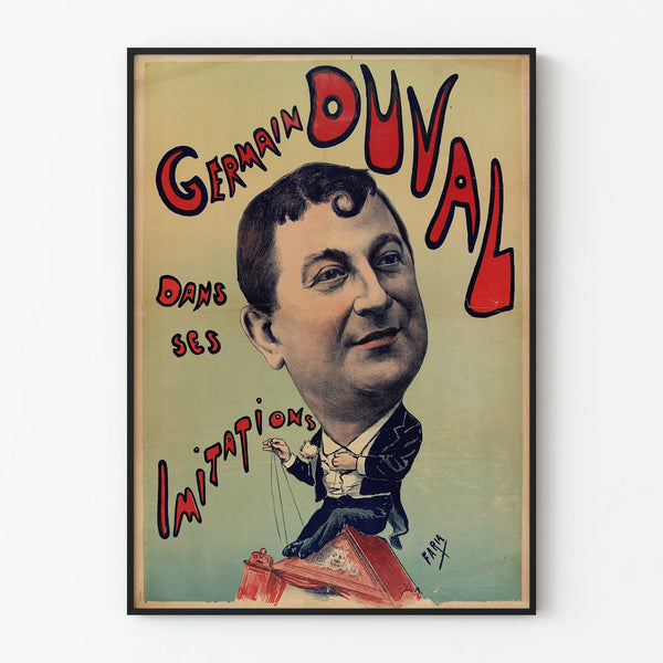 Germain Duval Poster in His Imitations - Vintage Wall Decoration