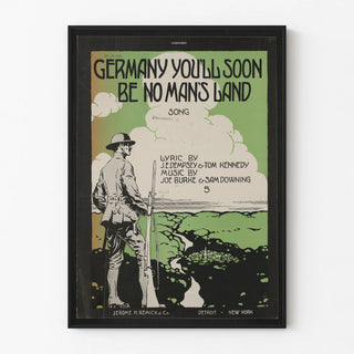 Vintage wall poster Germany You'll Soon Be No Man's Land