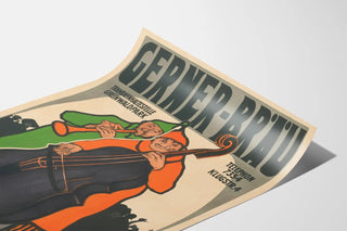 Vintage Poster Gerner-Bräu Music and Festive Atmosphere