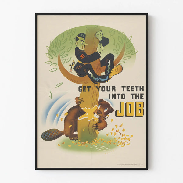 Vintage Decorative Poster 'Get Your Teeth Into The Job'