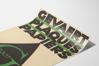 Vintage Geometric Poster Gevaert Plates Papers
