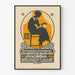 Vintage poster for hand-stitched lace exhibition Museum Basel