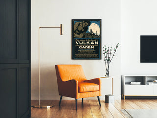 Vintage poster Vulkan Westerwald coal lignite