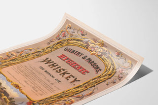 Vintage Poster Gilbert & Parsons Hygienic Whiskey Medical