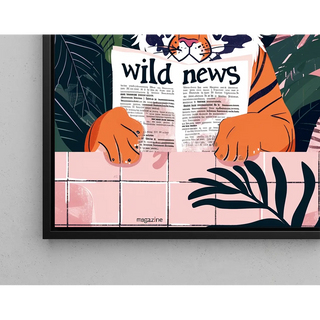 Tiger and Wild News Table - Jungle and Fantasy