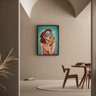 Pop Art Painting - Summer Softness | Art print Wall Decoration Painting poster copy
