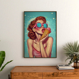 Pop Art Painting - Summer Softness | Art print Wall Decoration Painting poster copy