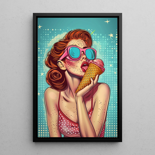 Pop Art Painting - Summer Softness | Art print Wall Decoration Painting poster copy
