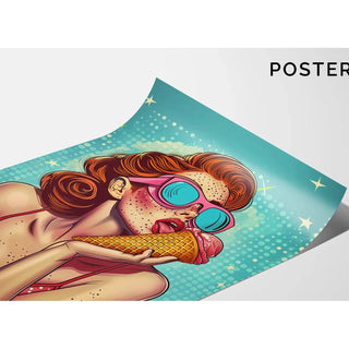 Pop Art Painting - Summer Softness | Art print Wall Decoration Painting poster copy